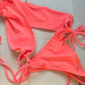 For bundles only - Frederick's of Hollywood swim monokini thong string Coral